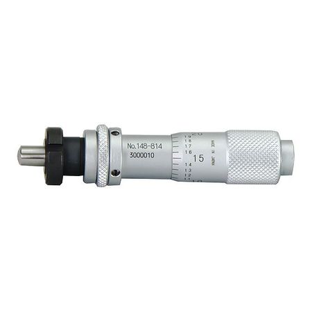MITUTOYO Micrometer Head, 0 to 1/2" Range, Steel 148-814
