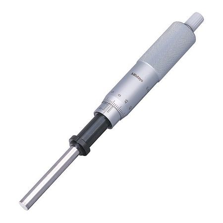 MITUTOYO Micrometer Head, 0 to 50mm Range, Steel 151-255