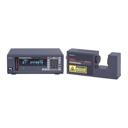 MITUTOYO Laser Scan Micrometer, Plain, 0.0002" to 0.080", 0.000001"/0.0005" 64PKA117