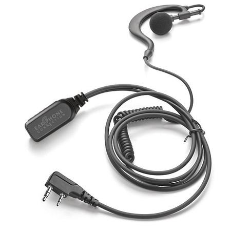 EARPHONE CONNECTION Earhook Lapel Microphone, Black EP301