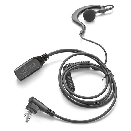 EARPHONE CONNECTION Earhook Lapel Microphone, Black EP303