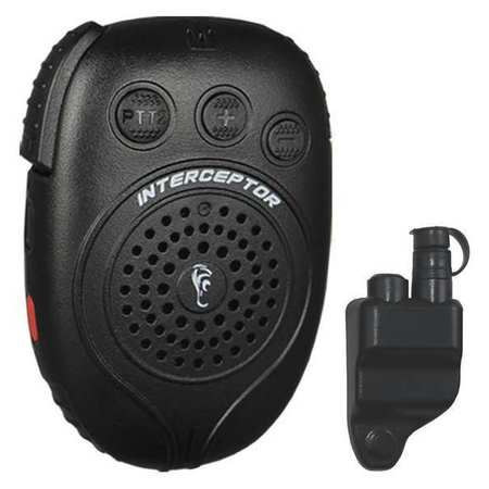 EARPHONE CONNECTION Interceptor Speaker Microphone, Black Interceptor 28