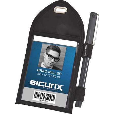 Sicurix ID Badge Holder, Vertical, PK12 BAU 55710