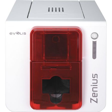SICURIX ID Card Printer, White/Red, For PC or MAC SRX ZN1H0000RS