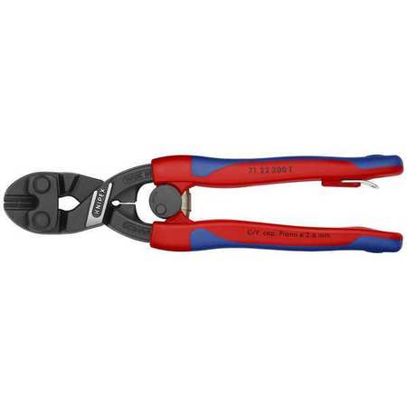 Knipex Mini Bolt Cutter, 8" Overall Length 71 22 200 T BKA