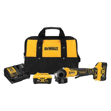 DEWALT Angle Grinder Kit, 20V DC, 4-1/2 in. Wheel Diameter (Battery Included) DCG413R2