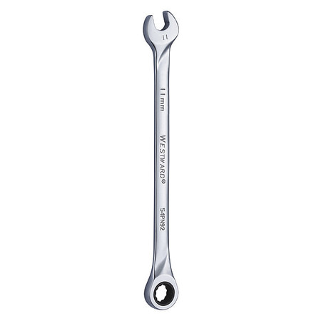 WESTWARD Wrench, Combination/Extra Long, Metrc, 11m 54PN92