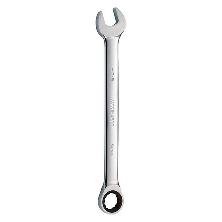 WESTWARD Ratcheting Wrench, Combination, SAE, 1-7/8 54PN44