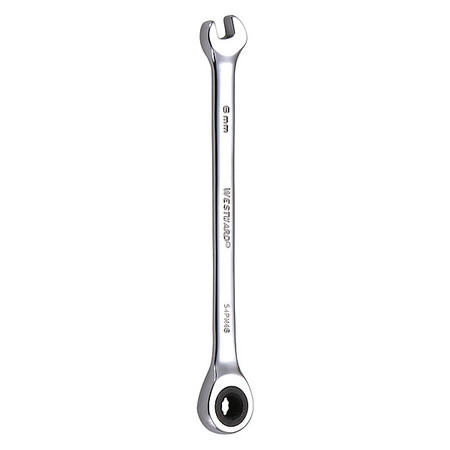 Westward Ratcheting Wrench, Combination, Metric, 6mm 54PN46