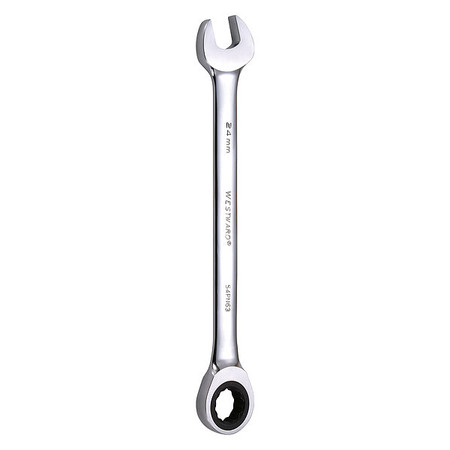 WESTWARD Ratcheting Wrench, Combination, 12 pt.24m 54PN63