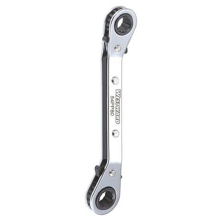 Westward Ratcheting Box End Wrench, 5-7/16" L 54PP80