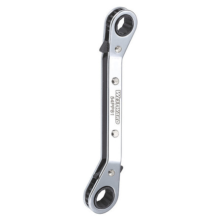 WESTWARD Ratcheting Box End Wrench, 6-1/2" L 54PP81