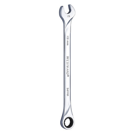 WESTWARD Wrench, Combination/Extra Long, Metrc, 19m 54PP01