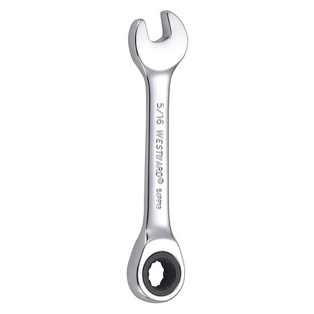 WESTWARD Wrench, Combination/Stubby, SAE, 5/16" 54PP13