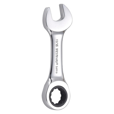 WESTWARD Wrench, Combination/Stubby, SAE, 11/16" 54PP19