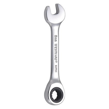 WESTWARD Wrench, Combination/Stubby, Metric, 8mm 54PP21