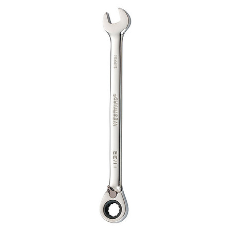 Westward Ratcheting Wrench, Combination, SAE, 11/32 54PP34