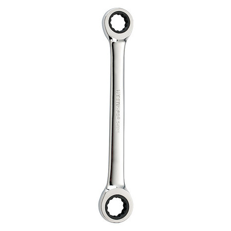 WESTWARD Ratcheting Box End Wrench, 7-1/2" L 54PP65