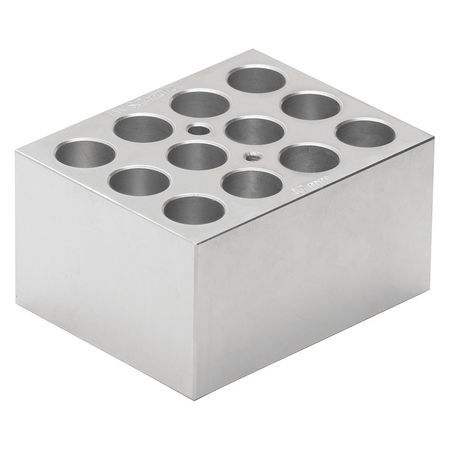 LW SCIENTIFIC Heatblock, Aluminum, 4" D, 3" W DBP-12PL-1577