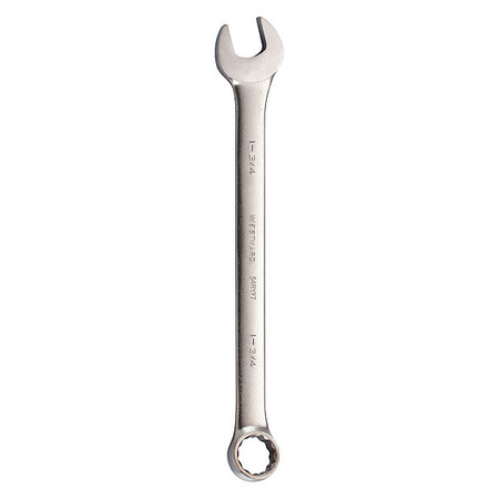 Westward Combination Wrench, 1-3/4", SAE, Satin 54RY97