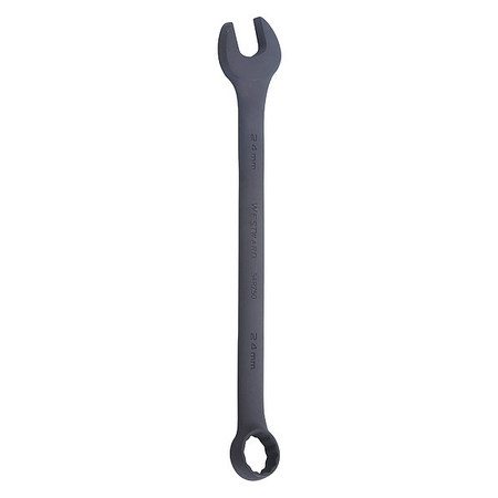 Westward Comb. Wrench, 24mm, Metric, Black Oxide 54RZ50