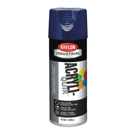 Krylon Industrial Spray Paint, Regal Blue, Gloss, 12 oz K01901A07