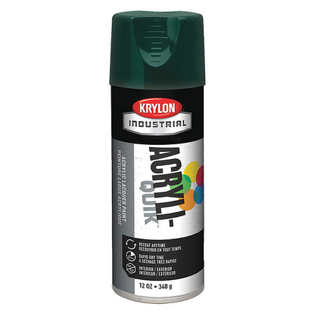 Krylon Industrial Spray Paint, Hunter Green, Gloss, 12 oz K02001A07