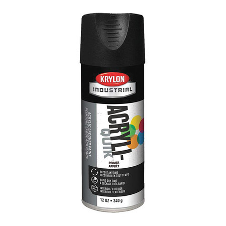 Krylon Industrial Spray Primer, Black, Flat Finish, 13 oz. K01316A07