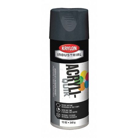 Krylon Industrial Spray Paint, Shadow Gray, Gloss, 12 oz K01604A07
