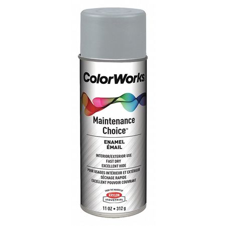 Krylon Industrial Spray Paint, Light Machinery Gray, Gloss, 10 oz CWBK01047