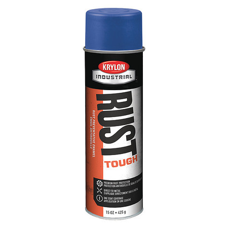 KRYLON INDUSTRIAL Rust Preventative Spray Paint, Deep Blue, Gloss, 14 oz K00259007