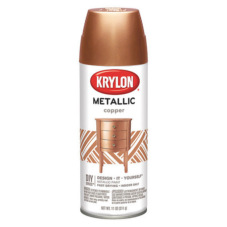 Krylon Metallic Spray Paint, Copper Metallic, Metallic, 11 oz K01709A77