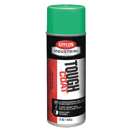 Krylon Industrial Rust Preventative Spray Paint, Green, Gloss, 12 oz A01470007