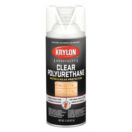KRYLON INDUSTRIAL Spray Paint, Clear, Satin, 12 oz K07006777