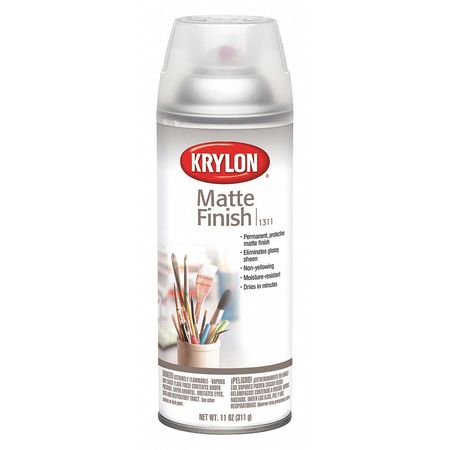 Krylon Industrial Spray Paint, Crystal Clear, Matte, 11 oz K01311007