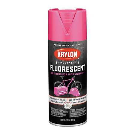 Krylon Spray Paint, Flourescent Cerise, Gloss, 11 oz K03105777