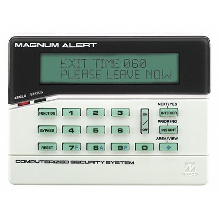NAPCO Intrusion System Keypads, 5-7/8" W, LCD RP3000LCDe