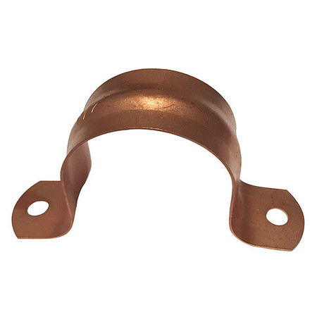 ZORO SELECT Pipe Strap, Copper, 1-1/2" Pipe Size CC-150PS