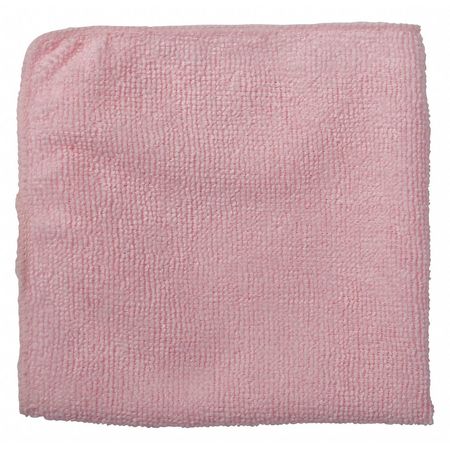 RUBBERMAID COMMERCIAL Microfiber Cloth Wipe 12" x 12", Red, 24PK 1820577