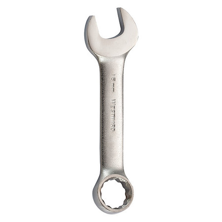 WESTWARD Combination Wrench, Metric, 16mm, 4-13/16"L 54UD11