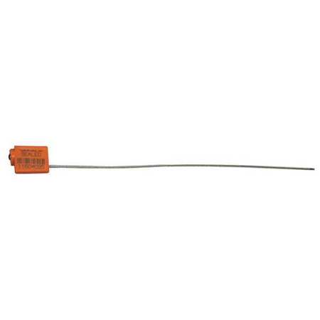 Tydenbrooks EZ Loc Plus ABS/Zinc Cable Seal, Orange, 12" L, PK100 V47130121-04-GRAI