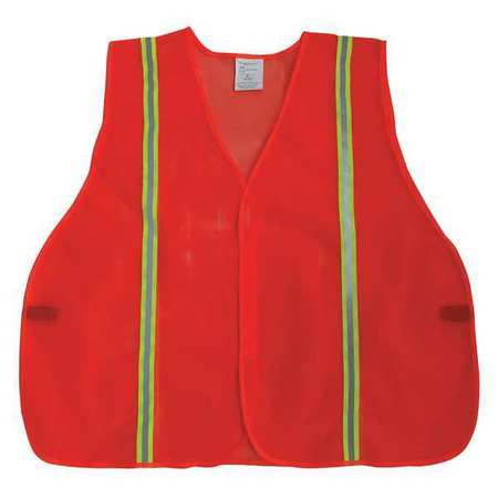 Condor Back Stp Vest, Unrated Orange/Red, 3XL 54VH93