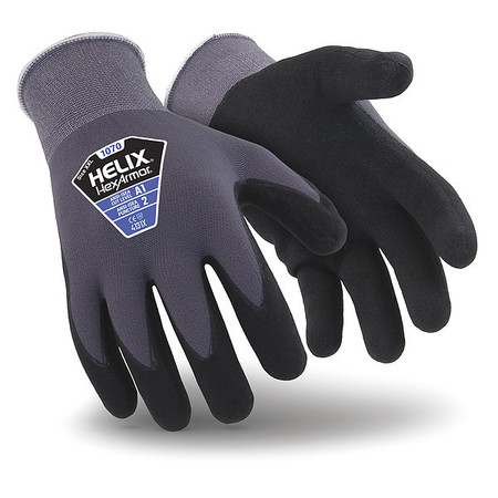 HEXARMOR Cut Resistant Coated Gloves, A1 Cut Level, Nitrile, S, 1 PR 1070-S (7)