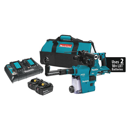 MAKITA 36V (18V X2) LXT® BL 1-1/8" SDS-PLUS Rotary Hammer Kit, AWS™ (5.0Ah) XRH10PTW