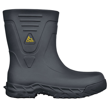 SHOES FOR CREWS Rubber Boots, Black, 10, Unisex, 10" H, PR 885999105031