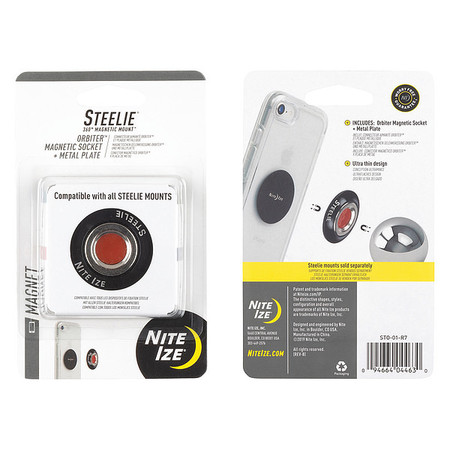 Nite Ize Cell Phone Car Mount Kit, Black/Silver STO-01-R7