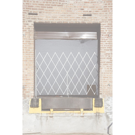 Zoro Select Folding Gate, Gray, 7 to 8 ft. Opening W, Folding Gate Door Type: Simple SECO 875