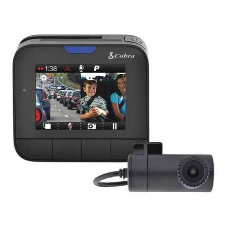 COBRA ELECTRONICS Dash Cam Recorder, 30 fps DASH 2316D