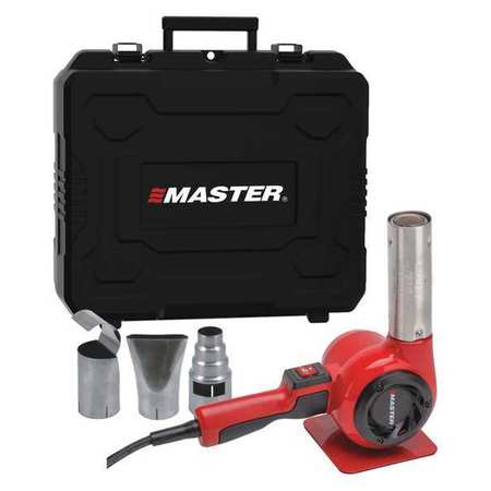 Master Appliance Heat Gun Kit, Electric Powered, 120V AC, Fixed Temp. Setting, 600 W Watt, Pistol Handle HG-201D-00-K