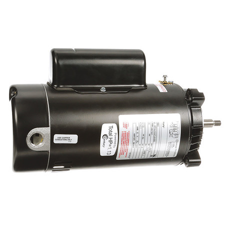 CENTURY Pool Pump Motor, Capacitor-Start/Run, 3/4, 1/10 HP, 56J Frame, 3,450/1,725 Nameplate RPM STS1072RV1